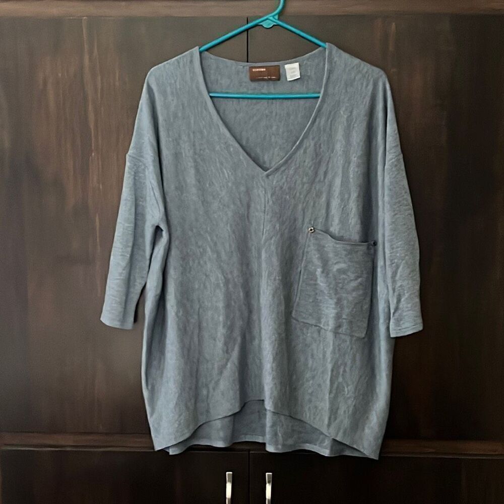 Kerisma Blue V-Neck Sweater Size S/M